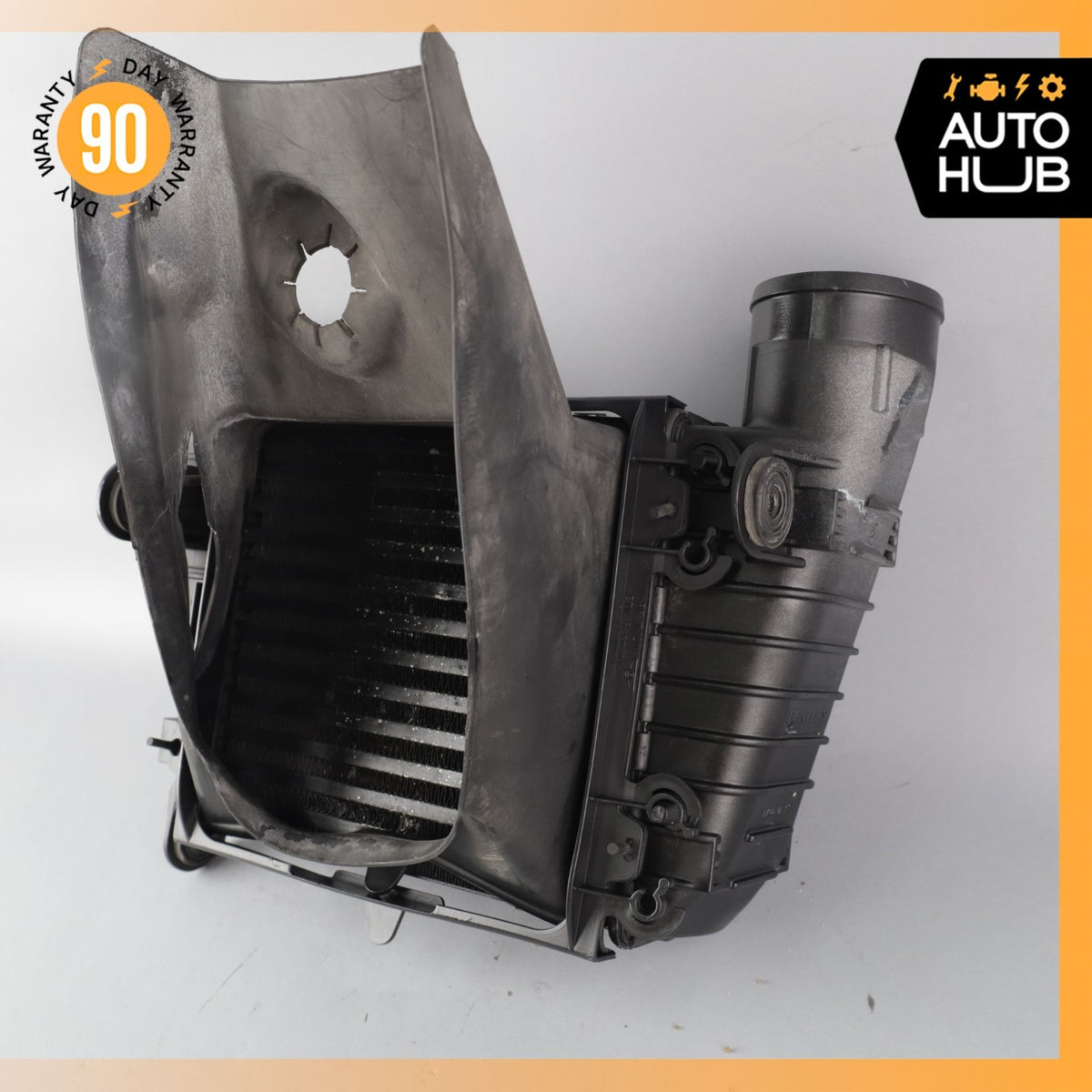 Bentley Continental GT 6.0L Right Turbo Intercooler Radiator w/ Air Duct OEM - photo 11