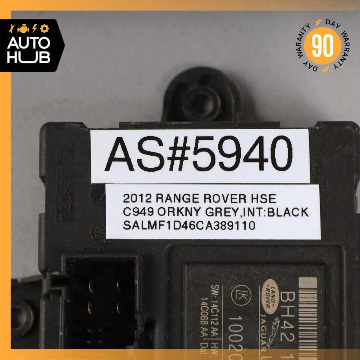 10-12 Range Rover L322 HSE Rear Left or Right Side Door Control Module OEM 88k - photo 8