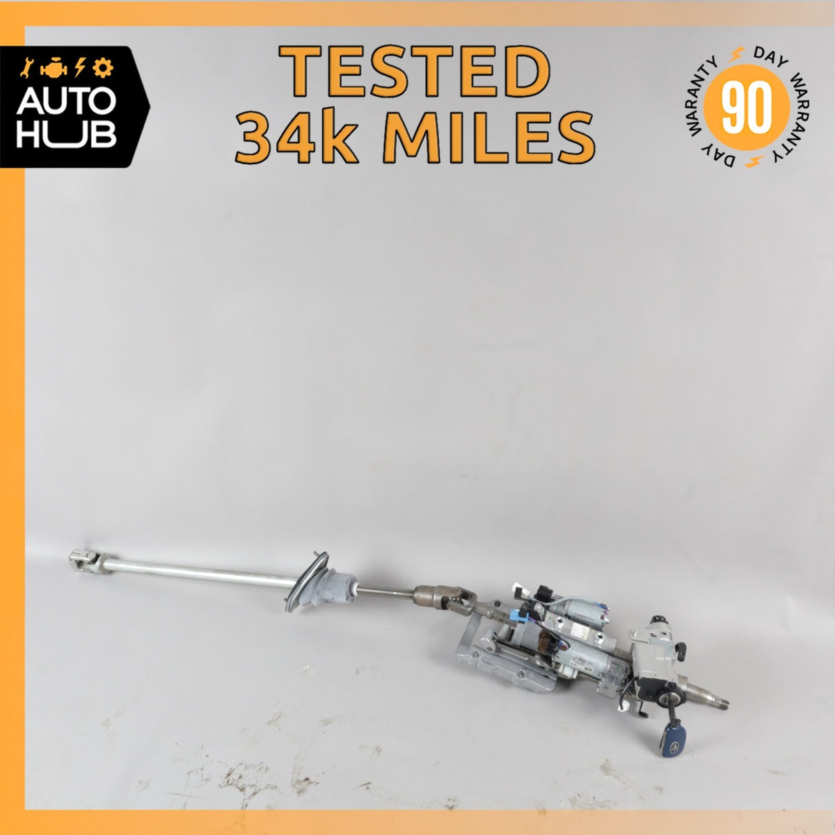 08-19 Maserati GranTurismo GranCabrio M145 Steering Wheel Column w/ Key OEM 34k - photo 1