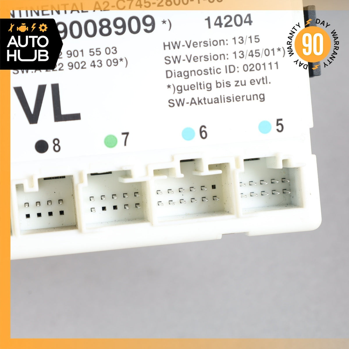 Mercedes W222 S65 AMG Front Left Driver Side Door Control Module 2229008909 OEM - photo 7