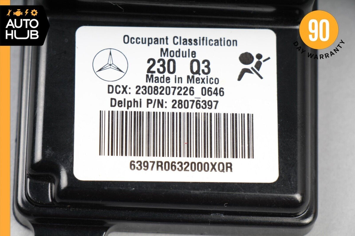 07-12 Mercedes R230 SL550 SL63 AMG Seat Occupancy Sensor Mat SRS Module OEM - photo 10