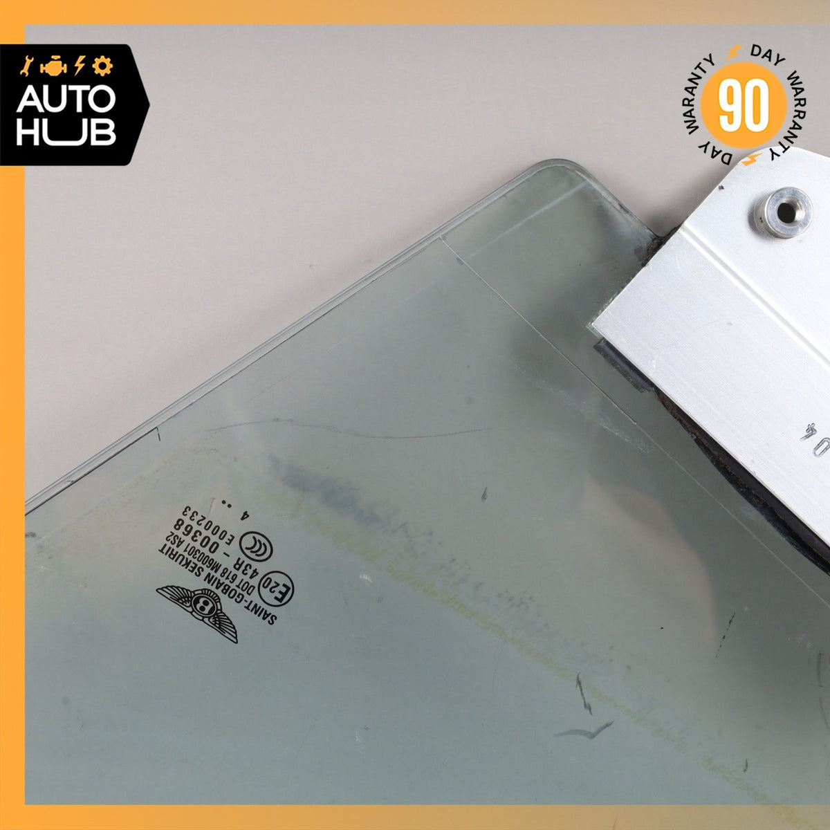 03-10 Bentley Continental GT Front Left Side Door Vent Window Glass OEM - photo 6