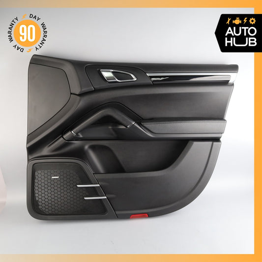 11-18 Porsche Cayenne 958 Front Right Side Interior Door Panel Black OEM - photo 1
