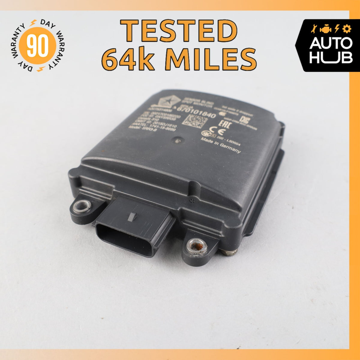 2018 Maserati Levante M161 Rear Left or Right Blind Spot Radar Sensor Module OEM - photo 1