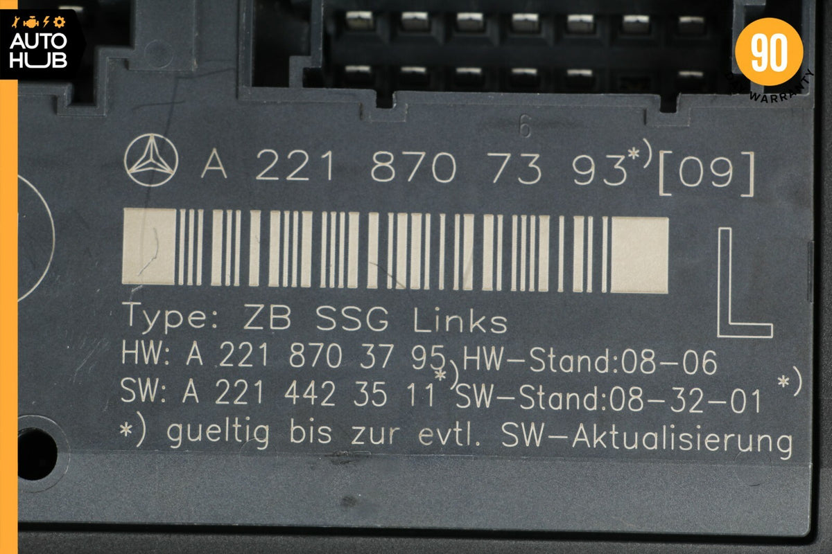 07-13 Mercedes W221 S400 S550 Front Left Driver Side Under Seat Control Unit OEM - photo 11
