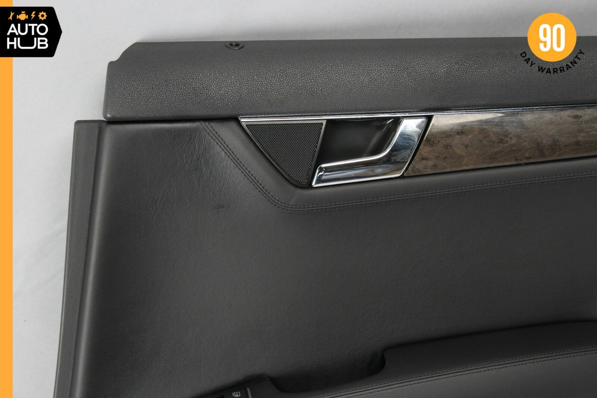 08-14 Mercedes W204 C63 AMG Rear Right Side Interior Door Panel Black OEM 72k - photo 3