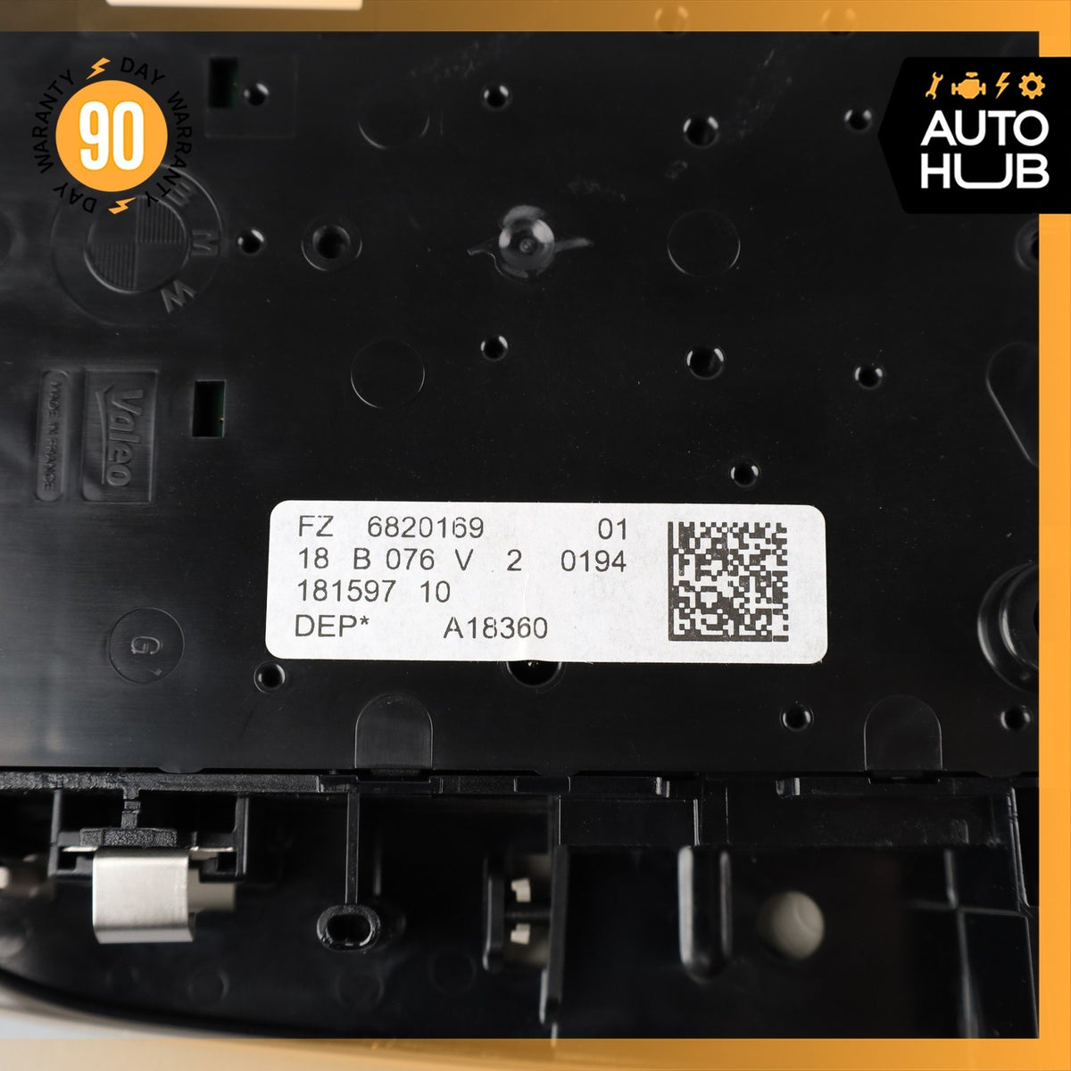 BMW i3 I01 Hybrid Front Overhead Dome Light Switch Panel Gray 61316820169 OEM - photo 12