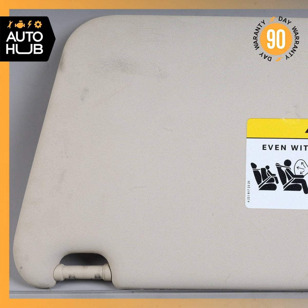 10-15 Mercedes X204 GLK250 GLK350 Right Side Sunvisor Sun Visor Beige OEM - photo 3