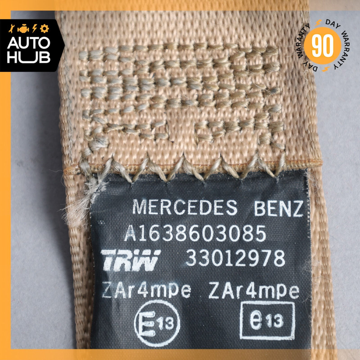 98-05 Mercedes W163 ML320 ML350 ML55 Front Right Passenger Seat Belt Java OEM - photo 11