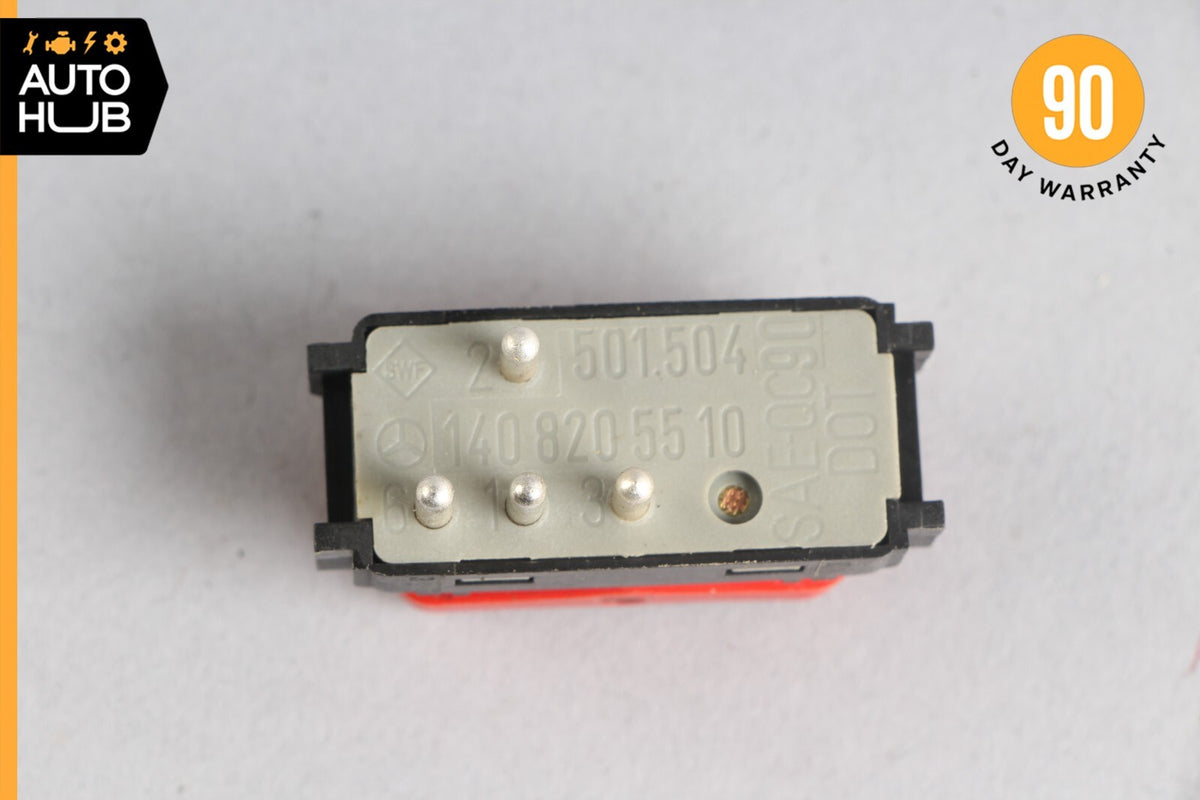 90-95 Mercedes R129 500SL S500 Hazard Warning Light Switch Button 1298201010 OEM - photo 8
