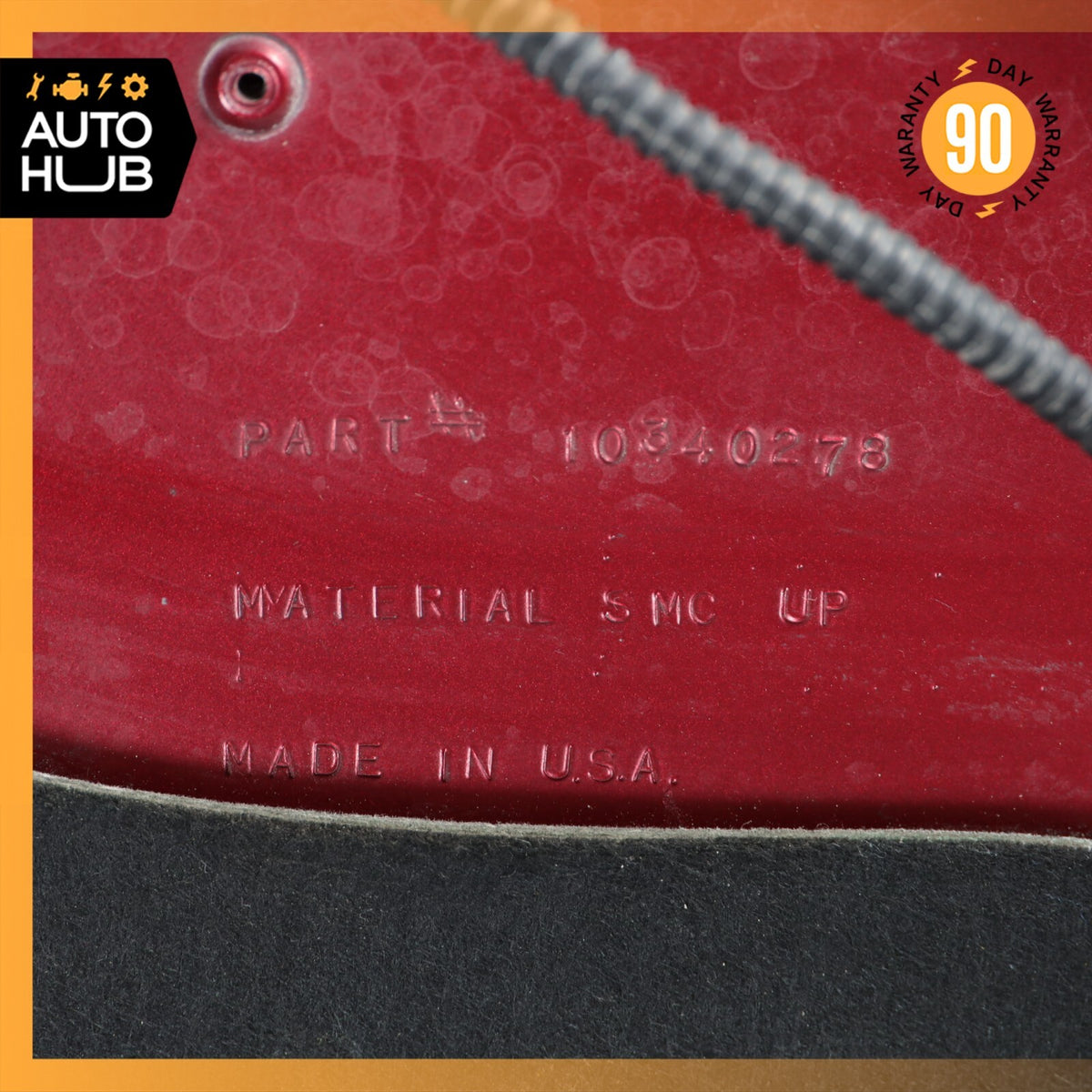 04-08 Cadillac XLR Hood Cover Panel Assembly Red 10340278 OEM 58k - photo 21