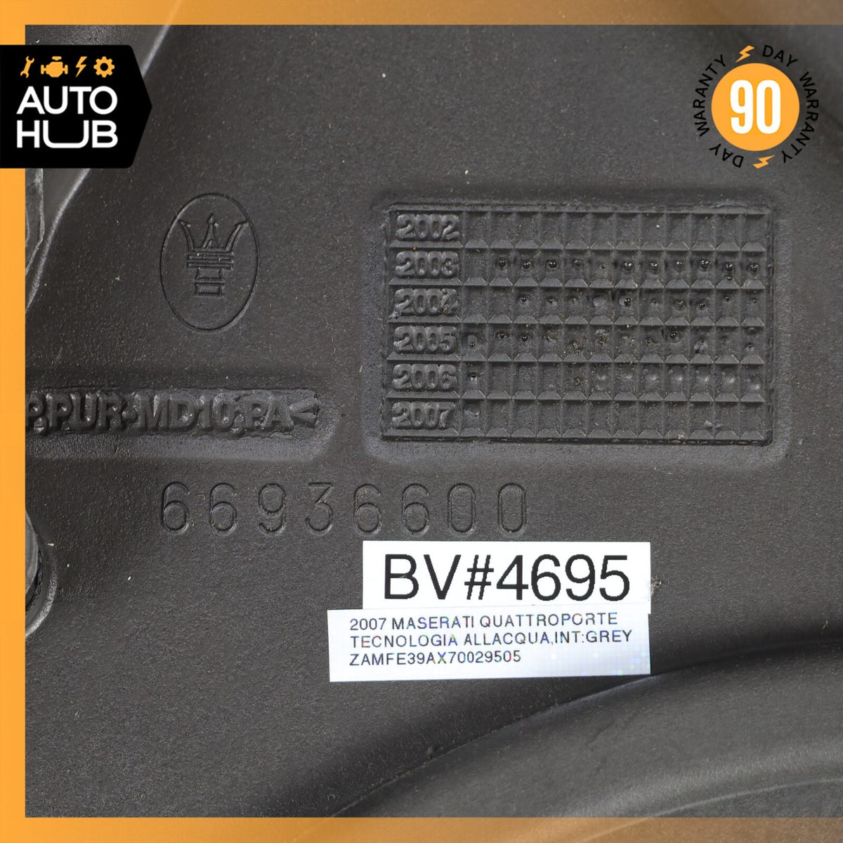 03-13 Maserati Quattroporte M139 Front Right Side Interior Door Panel Gray OEM - photo 17