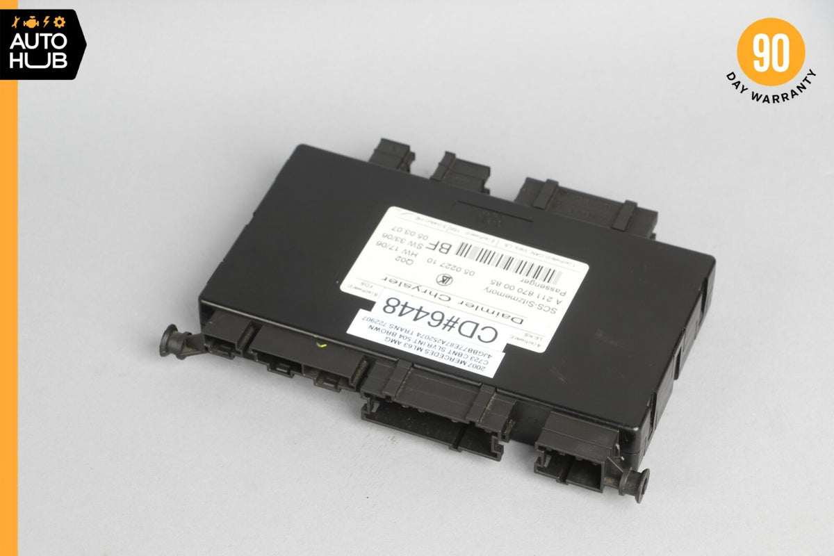 03-12 Mercedes W164 ML63 AMG E350 Front Right Seat Control Module 2118700085 OEM - photo 4