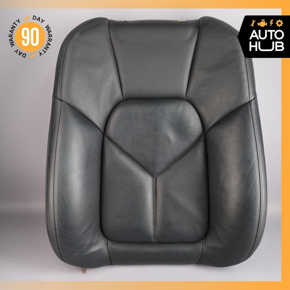 11-18 Porsche Cayenne 958 Front Right Side Seat Upper Cushion Black OEM - photo 1