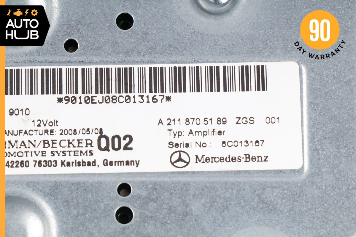 08-18 Mercedes W211 E550 GL450 R350 Subwoofer Amp Amplifier Harman Becker OEM - photo 10