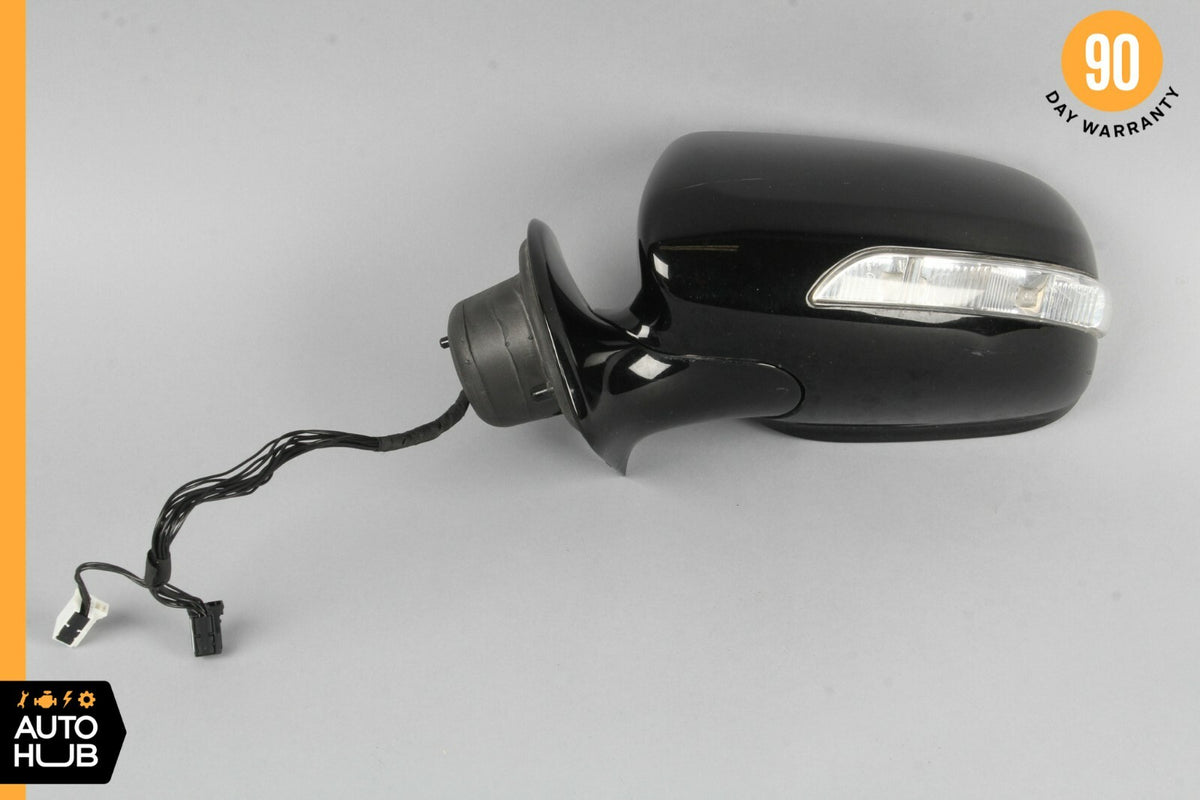 07-09 Mercedes W211 E550 E350 Side Rear View Door Mirror Left Driver Black OEM - photo 5