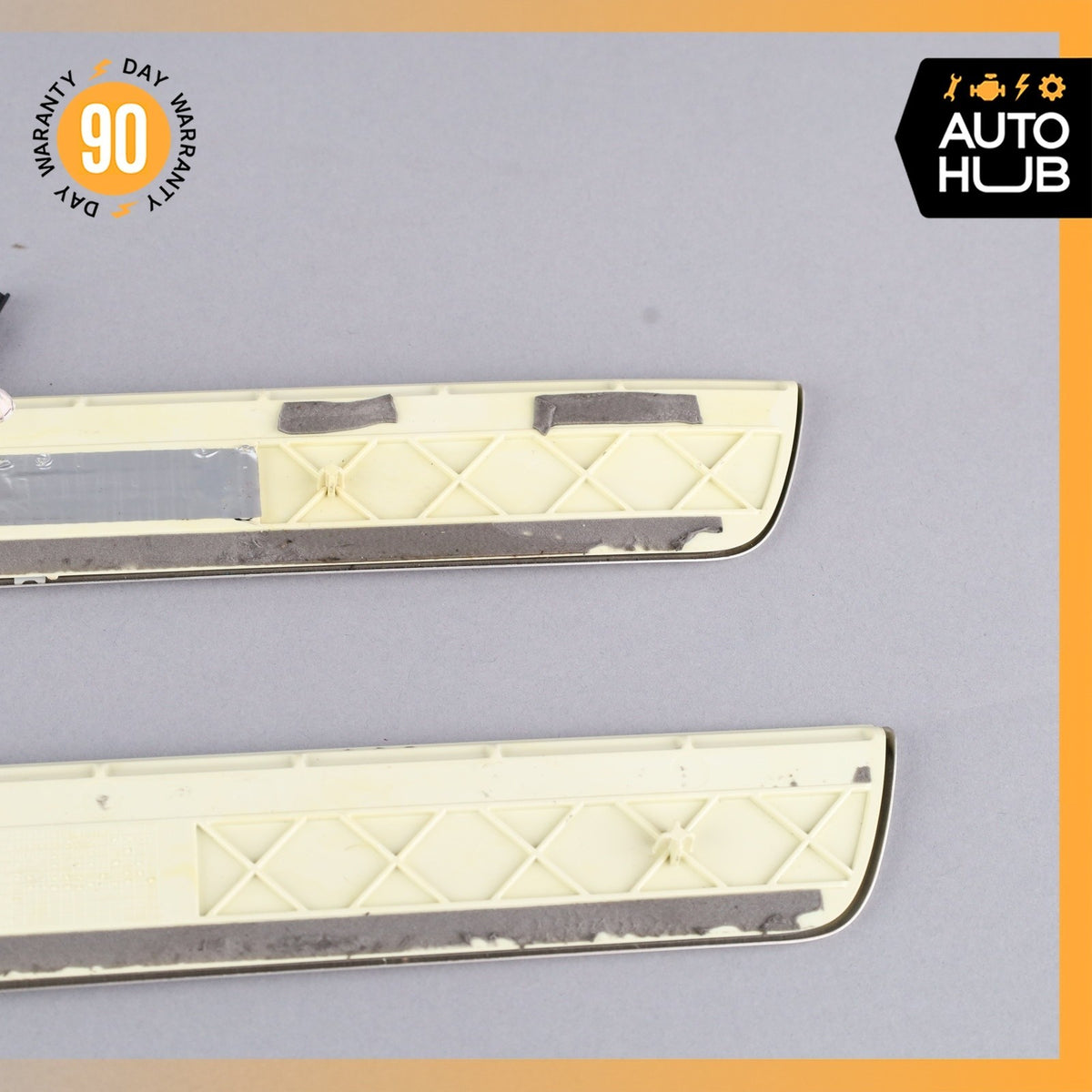 Mercedes W222 S450 S600 Front & Rear Illuminated Door Step Sill Panel Set OEM - photo 13