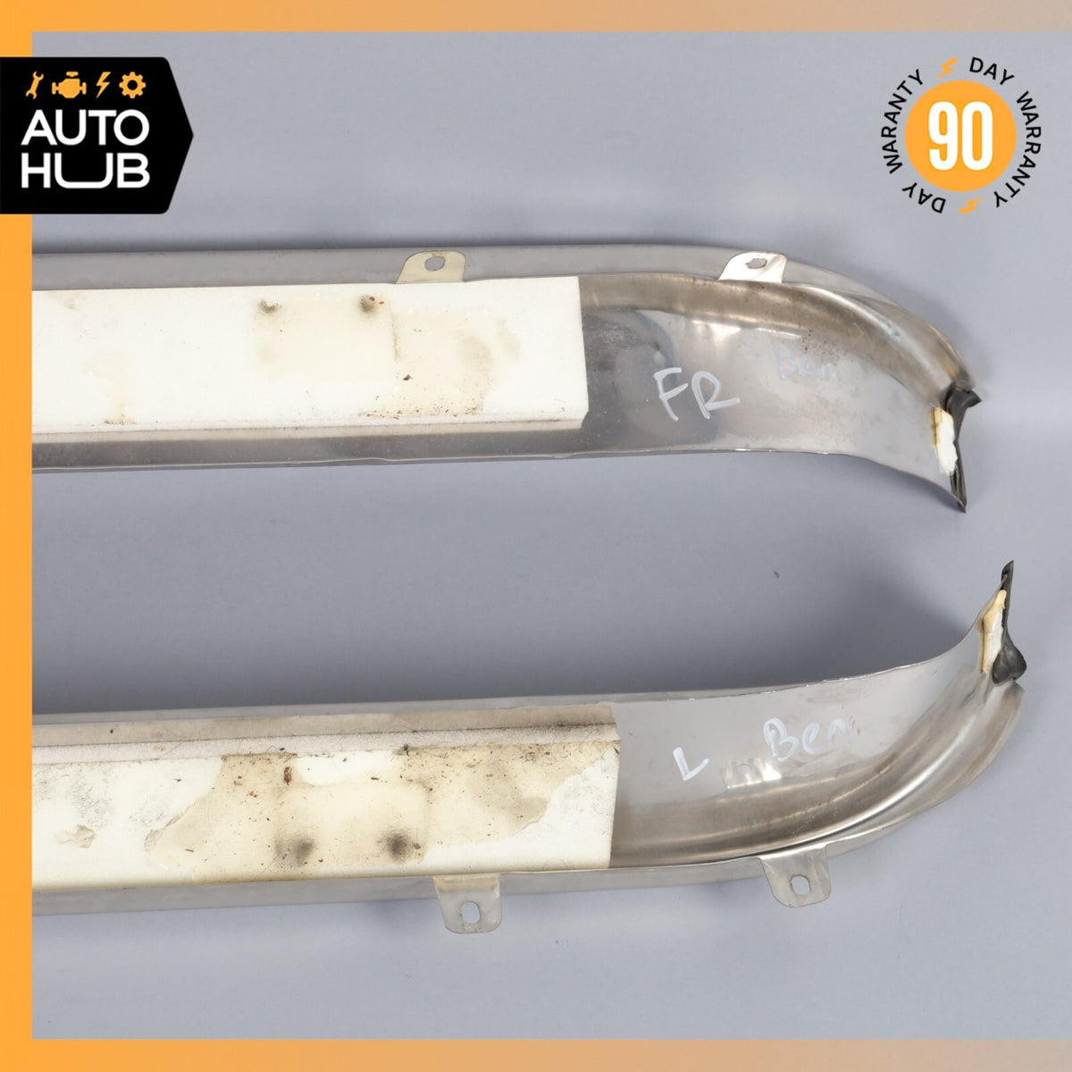 03-10 Bentley Continental GT Coupe Left & Right Side Outer Door Step Sills OEM - photo 13