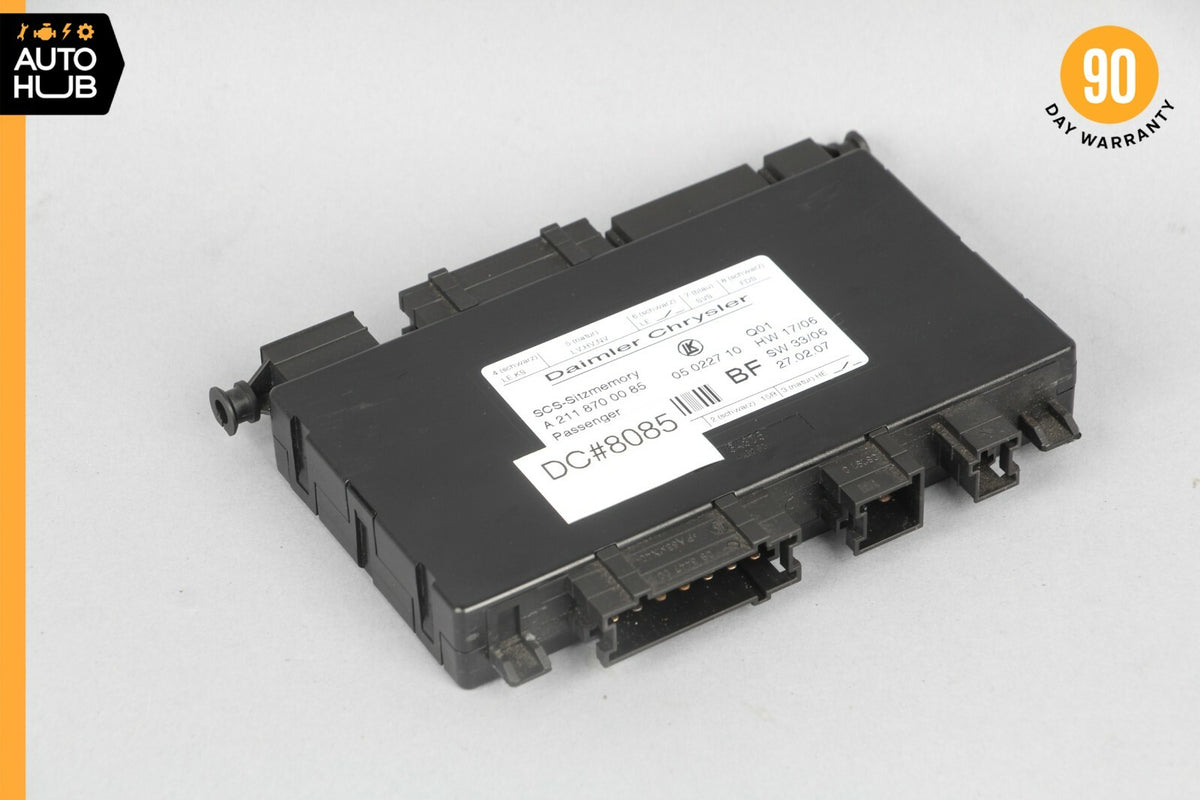 03-12 Mercedes W211 E350 CLS500 Seat Control Module Front Left 2118700085 OEM - photo 1