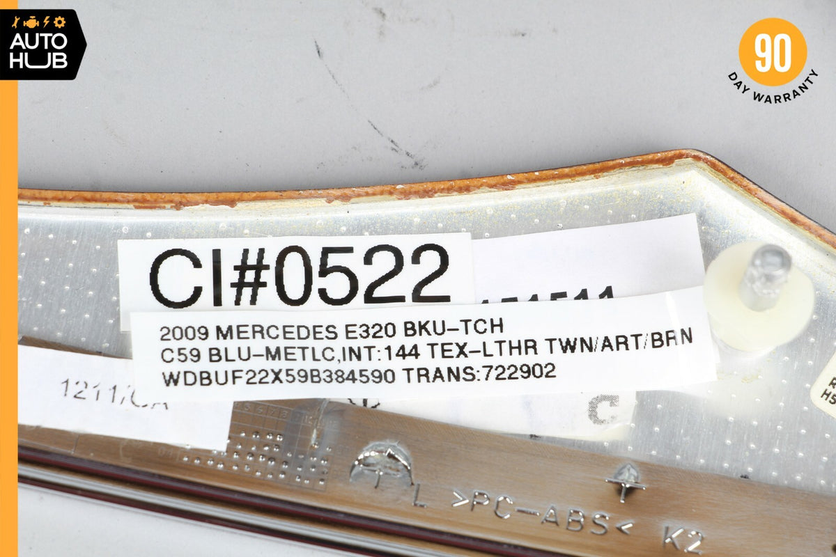 03-09 Mercedes W211 E320 E500 E550 Rear Left Driver Side Door Trim Wood OEM - photo 10