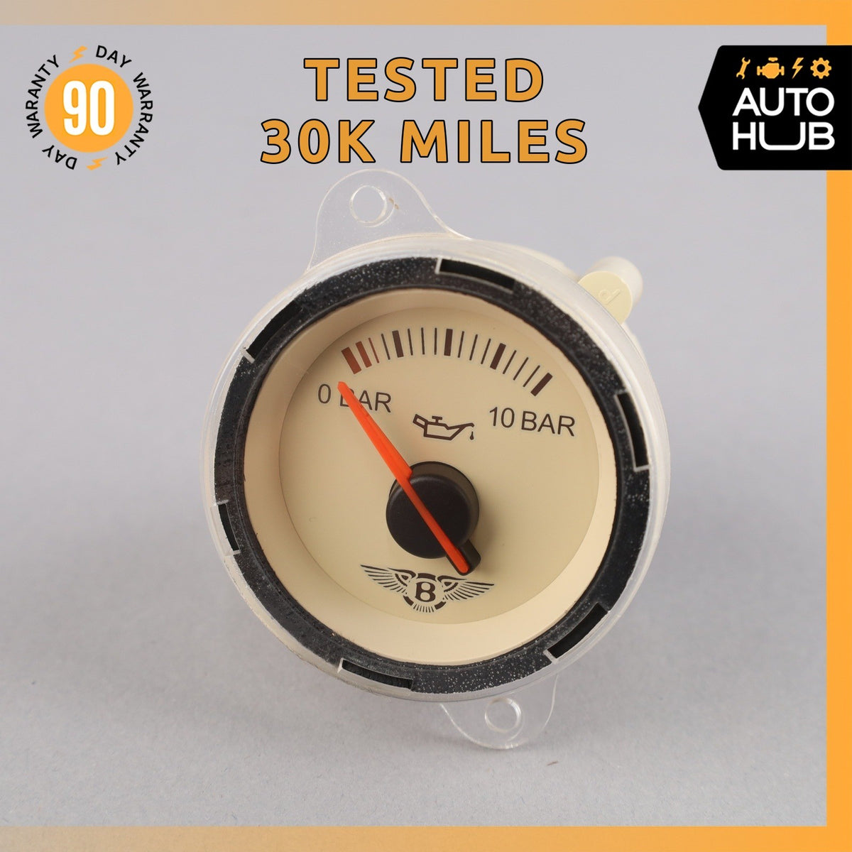 Bentley Arnage Engine Oil Pressure Display Gauge PM25093PE OEM 30k - photo 1