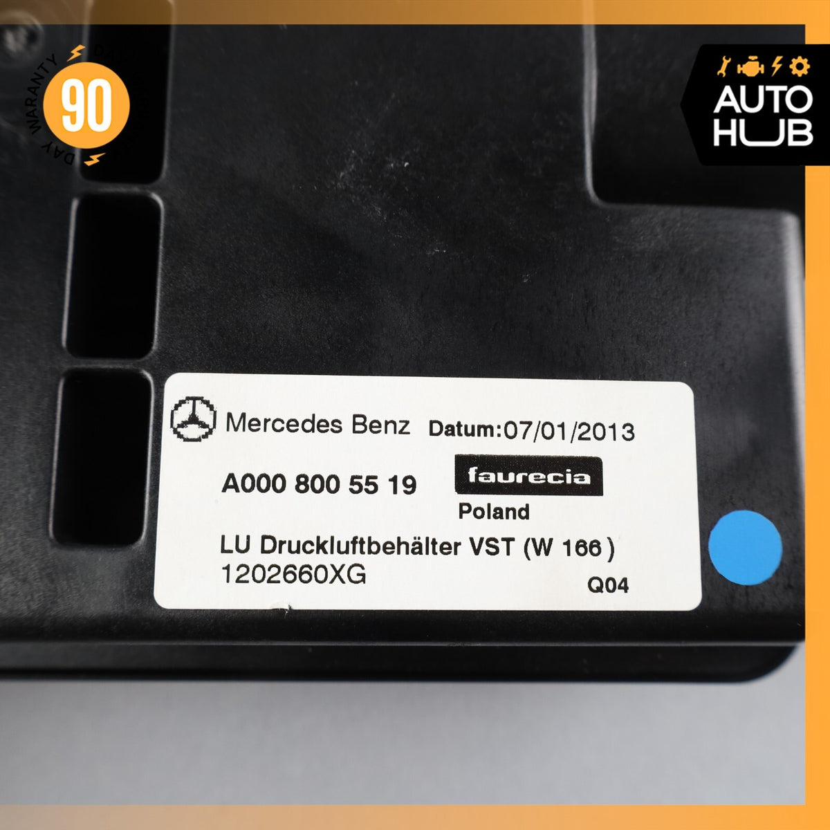2013 Mercedes W166 ML63 AMG Dynamic Seat Pressure Tank OEM - photo 8