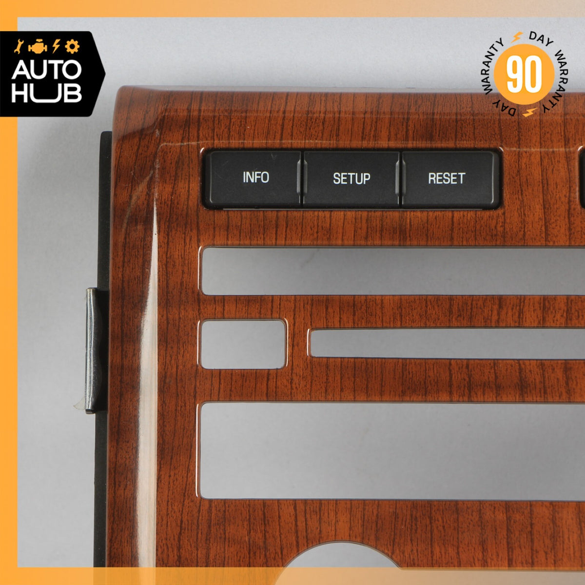 09-10 Ford F150 5.4L Center Dashboard Instrument Panel Wood w/ Switch OEM - photo 2