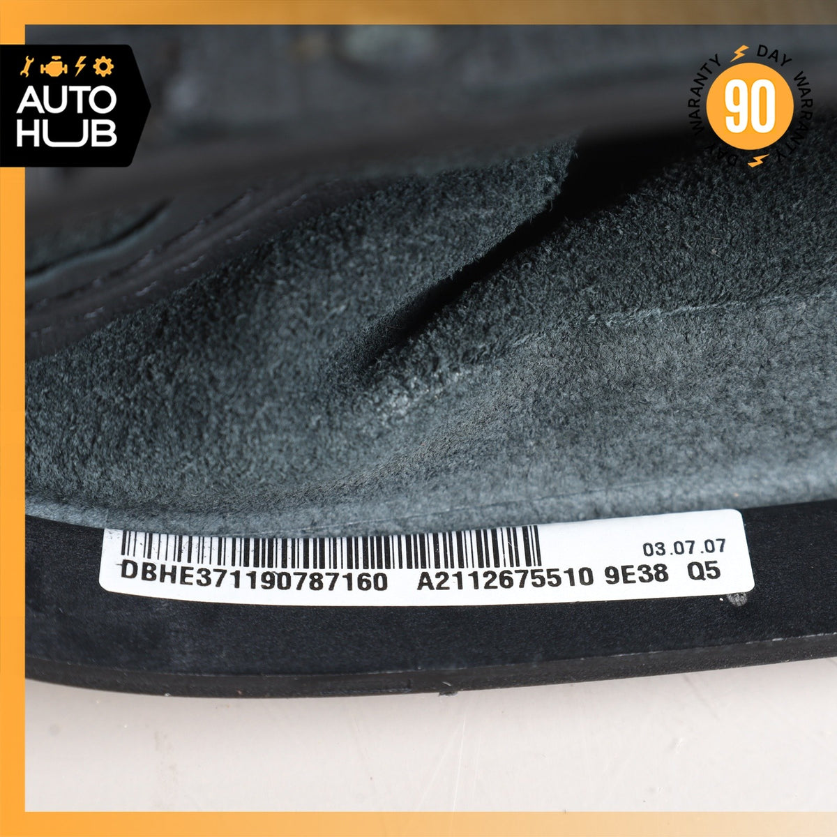 07-09 Mercedes W211 E350 E550 Gear Shift Shifter Knob Boot 2112675510 Black OEM - photo 8