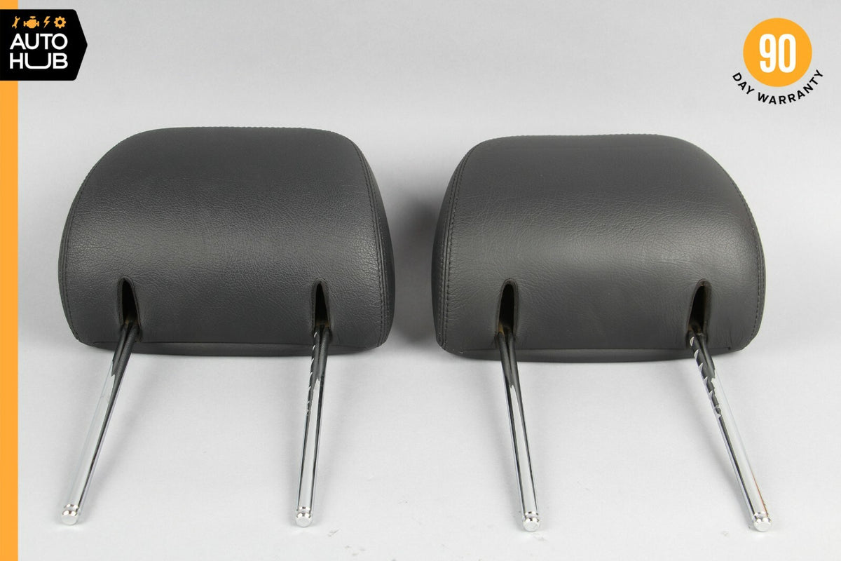 97-03 Mercedes W208 CLK430 CLK320 Front Seat Headrest Head Rest Black Set of 2 - photo 4