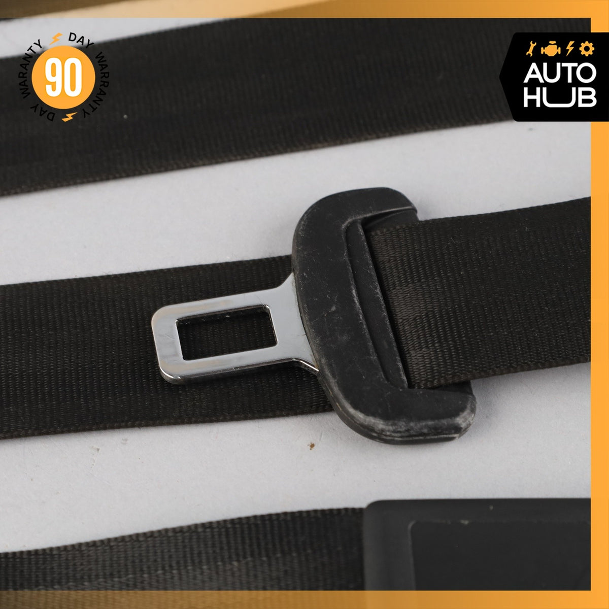11-18 Porsche Cayenne 958 Front Left Driver Side Seat Belt Black OEM - photo 7