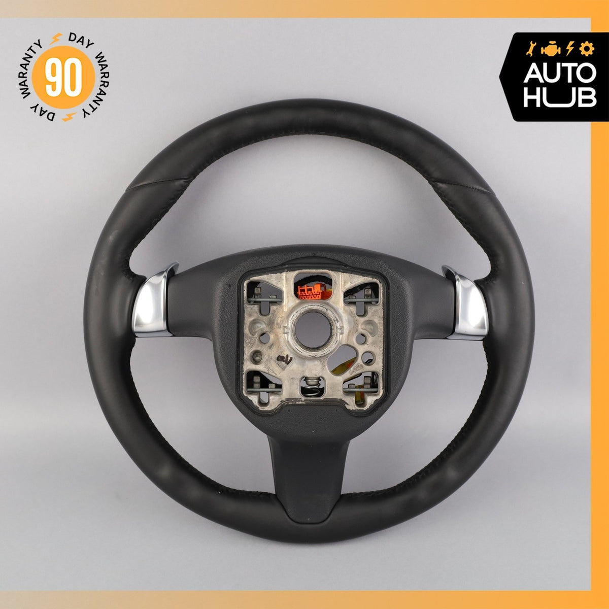 11-16 Porsche Cayenne 958 Steering Wheel w/ Paddle Shifters Black OEM 78k - photo 11