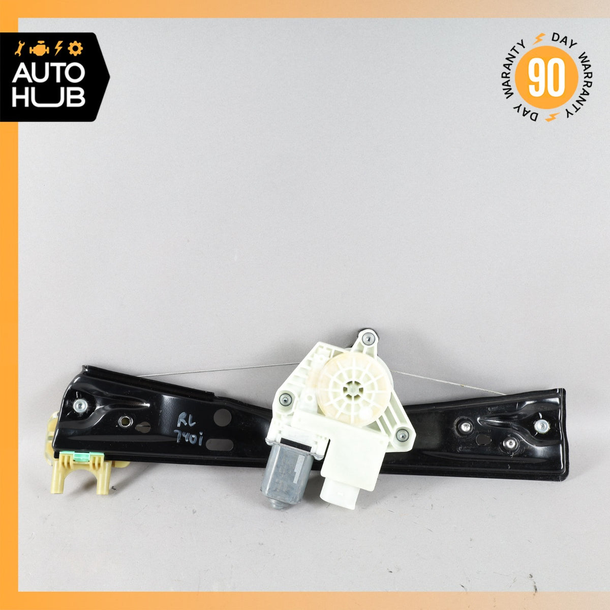 BMW G12 740Li Rear Left Side Window Regulator w/ Motor 7455083 OEM - photo 1