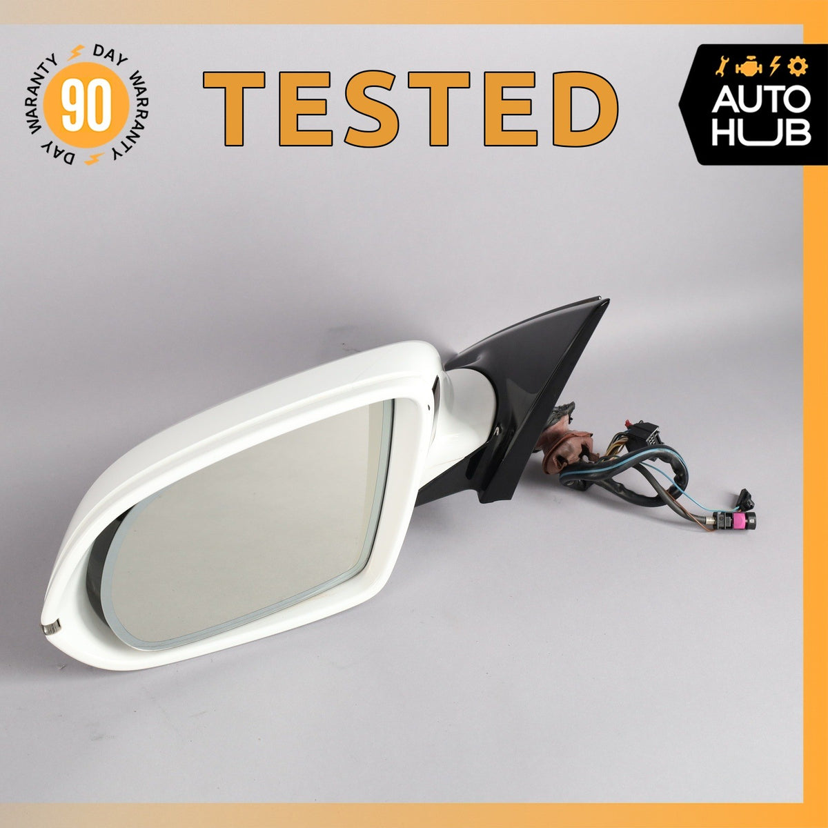 14-18 Audi D4 A8L S8 Left Side Rear View Door Mirror w/ Camera & Blind Spot OEM - photo 1