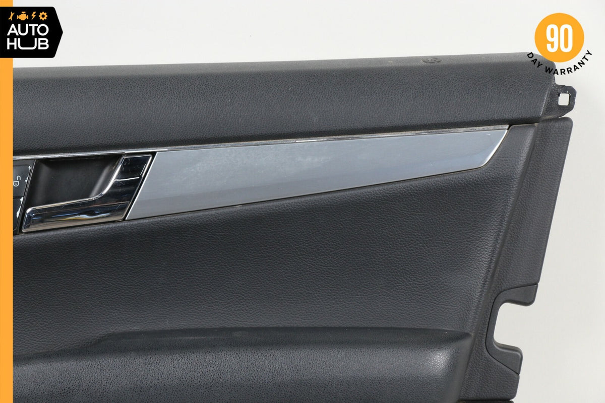 08-14 Mercedes W204 C300 C350 Front Right Side Interior Door Panel Black OEM - photo 5