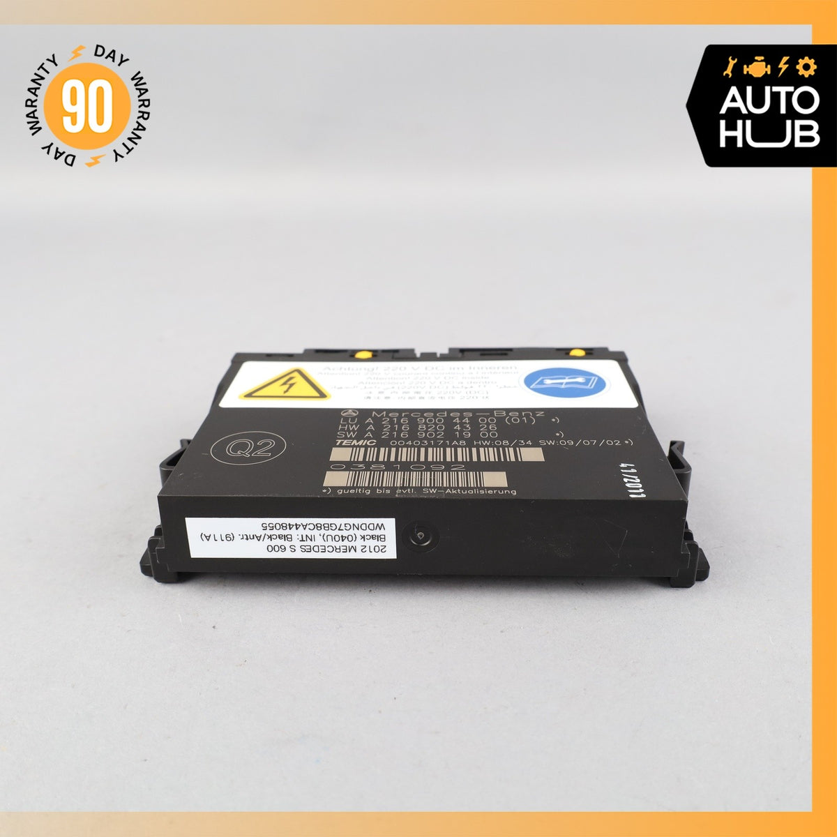 10-14 Mercedes W221 S600 Front Left or Right Seat Contour Control Module OEM - photo 3