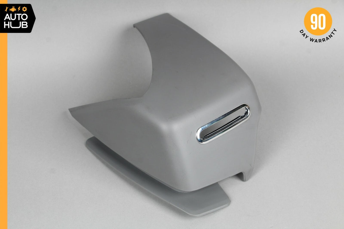 07-09 Mercedes W216 CL550 CL600 Rear Right Side Seat Belt Trim Cover Gray OEM - photo 1