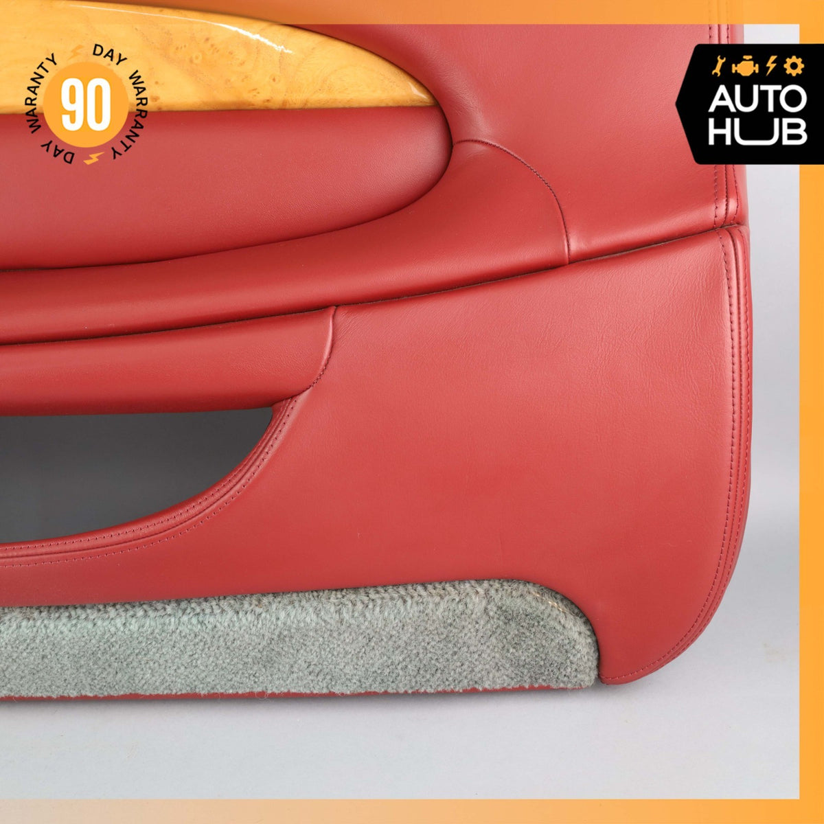 00-04 Aston Martin DB7 Vantage Front Right Passenger Door Panel Red OEM 35k - photo 10