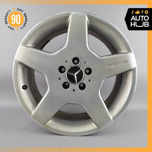 Mercedes W215 CL500 S55 AMG 9 X 18 18" Rear Wheel Rim Silver 2204013702 OEM - photo 1