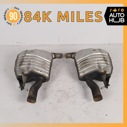 17-23 Mercedes W213 E300 M274 Left & Right Exhaust Muffler Mufflers OEM - photo 1