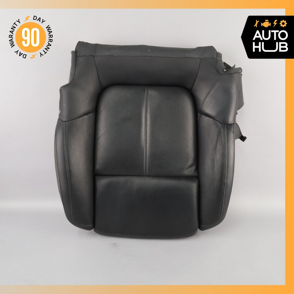 15-18 Porsche Macan 95B Front Left Lower Bottom Seat Cushion Leather Black OEM - photo 1