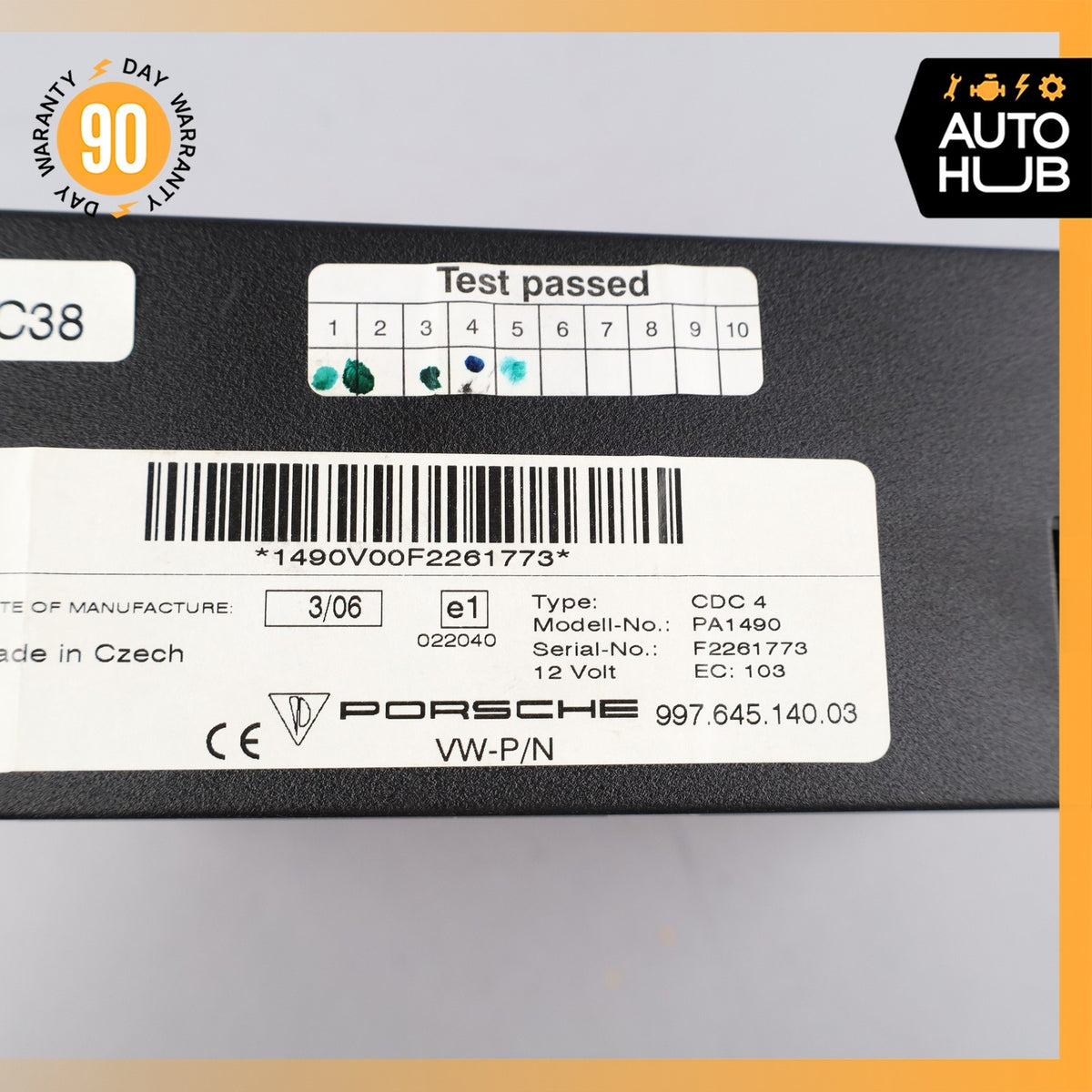 03-10 Porsche Cayenne 955 Boxster CD Changer 6 Disk Player 99764514003 OEM - photo 11