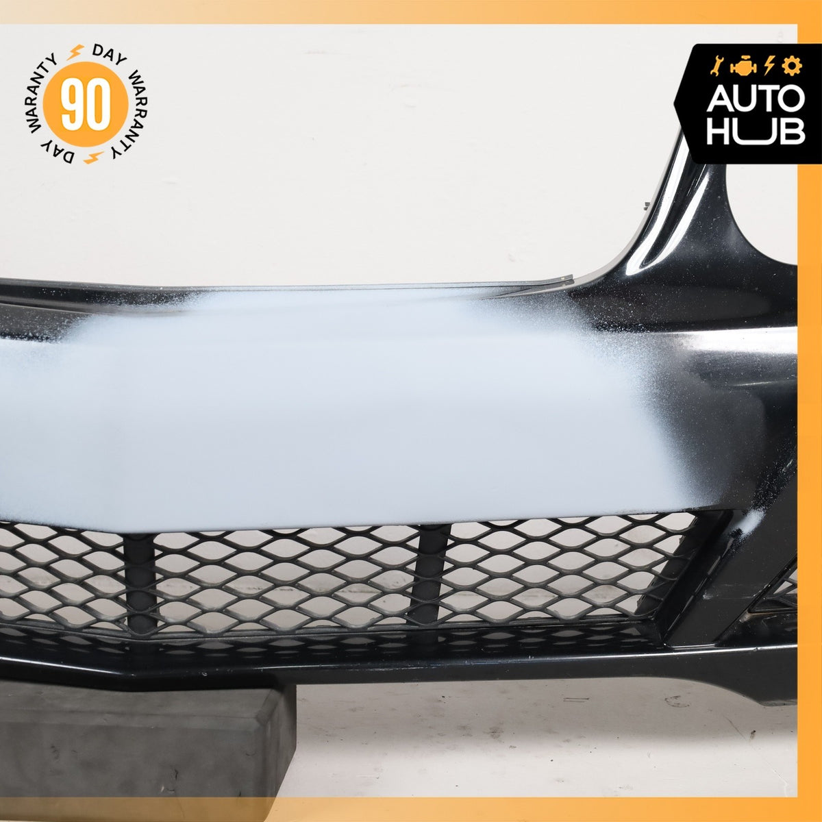 07-09 Mercedes W211 E320 E350 E550 Base Front Bumper Cover Assembly Black OEM - photo 5