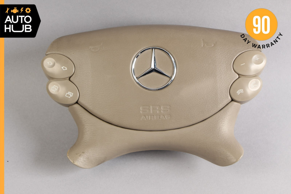 Mercedes R230 SL500 SL55 AMG CLK500 E350 Steering Wheel Airbag Air Bag Beige OEM - photo 1