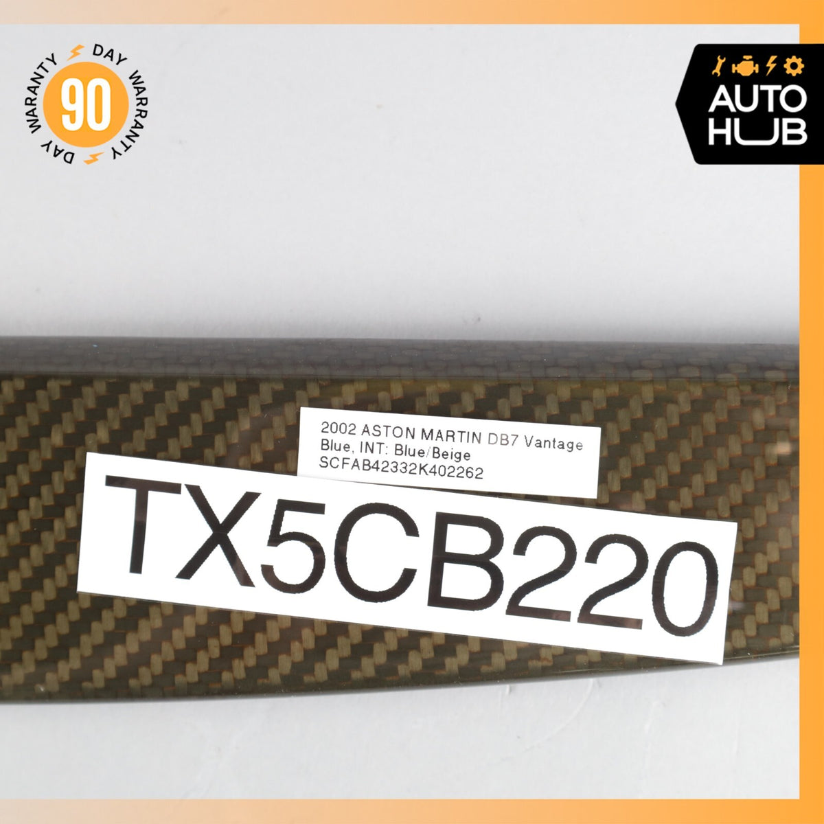 00-04 Aston Martin DB7 Vantage Left Driver Side Door Trim Fiber Carbon OEM 23k - photo 11