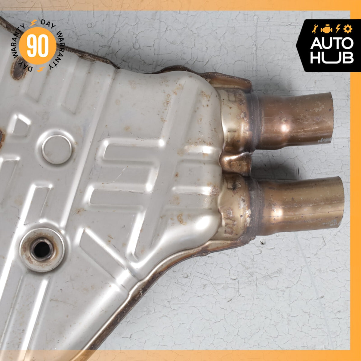 11-14 Porsche Cayenne 958 Hybrid S 3.0L V6 Center Exhaust Muffler OEM - photo 4