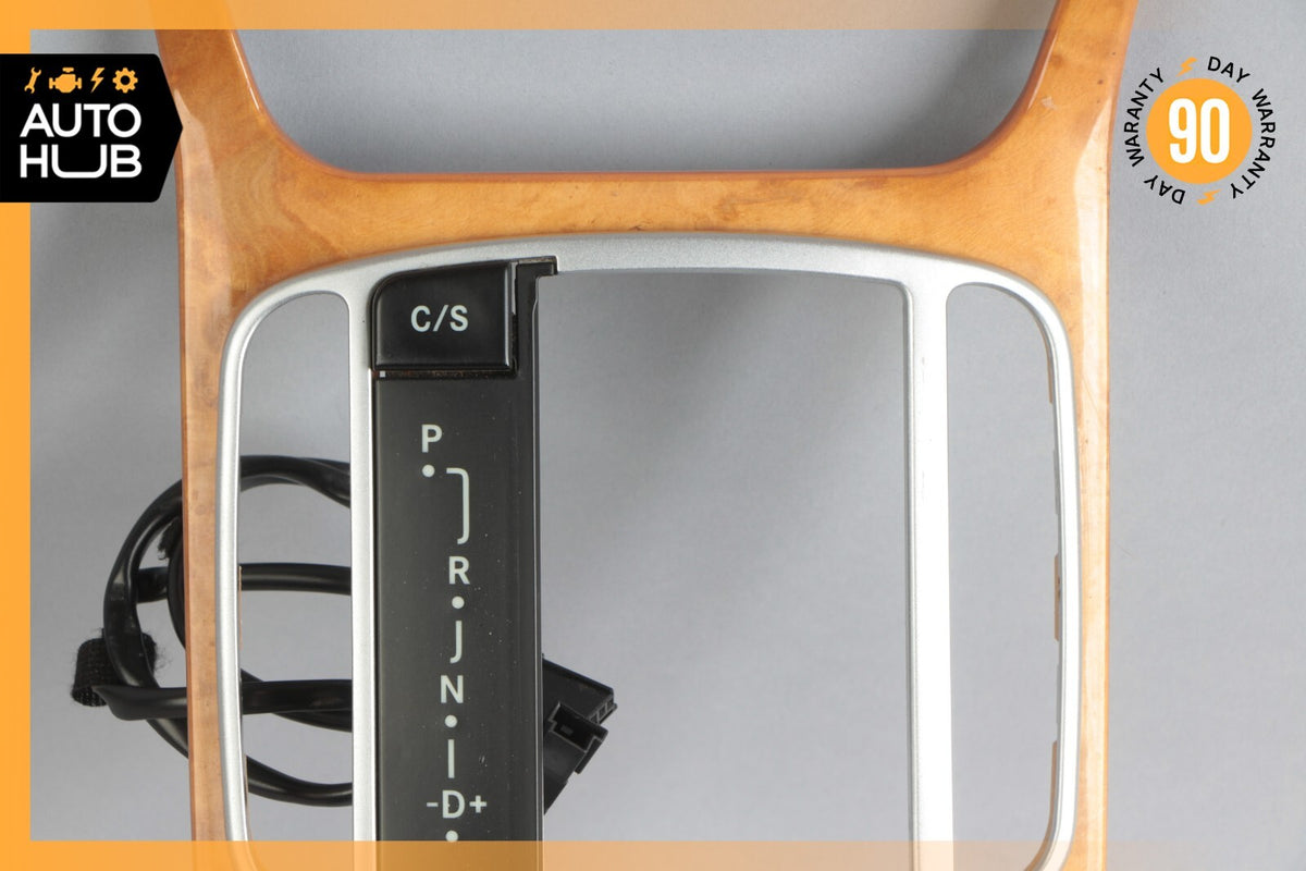 05-12 Mercedes R230 SL500 SL550 Center Console Trim Bezel Chestnut Wood OEM - photo 3