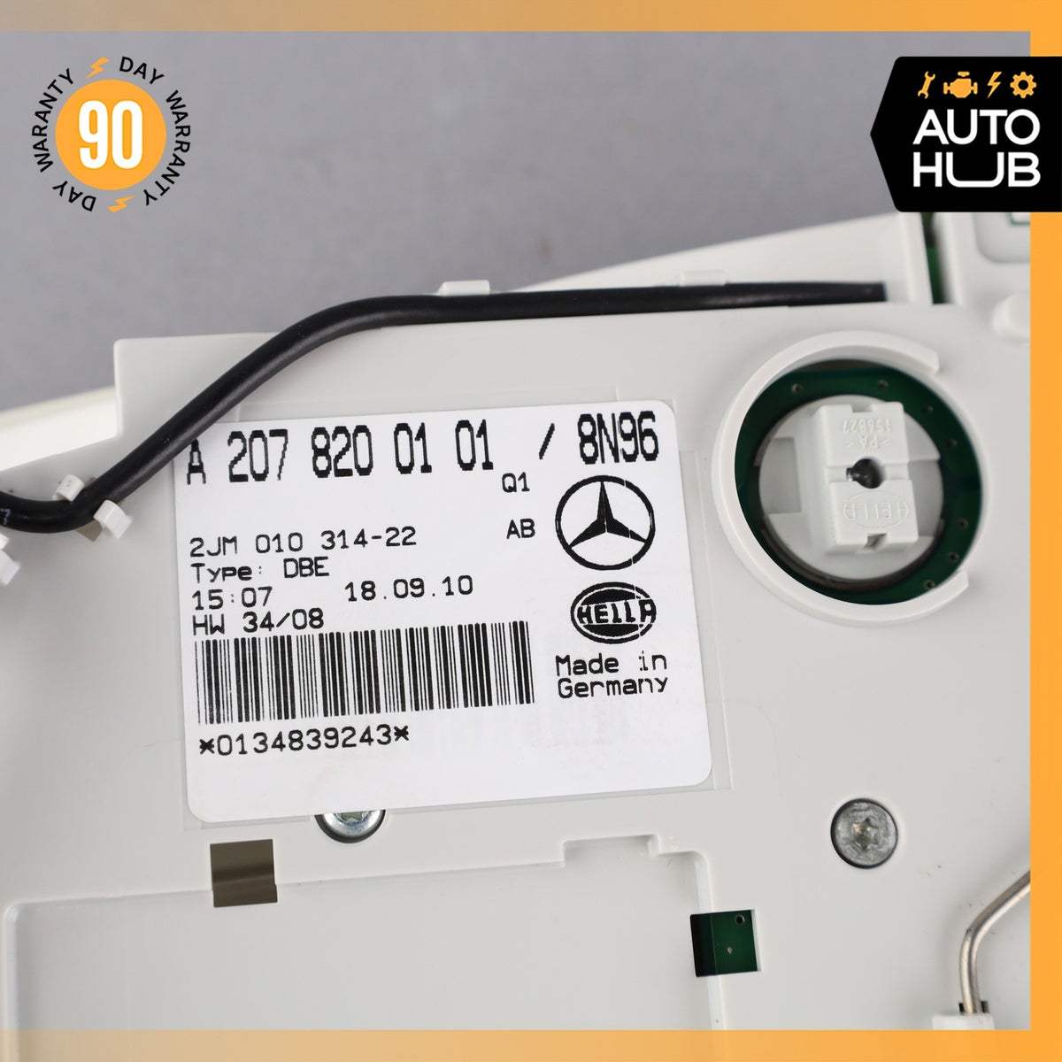 11-16 Mercedes W207 E350 E550 E400 Overhead Dome Light Lamp 2078200101 Beige OEM - photo 15