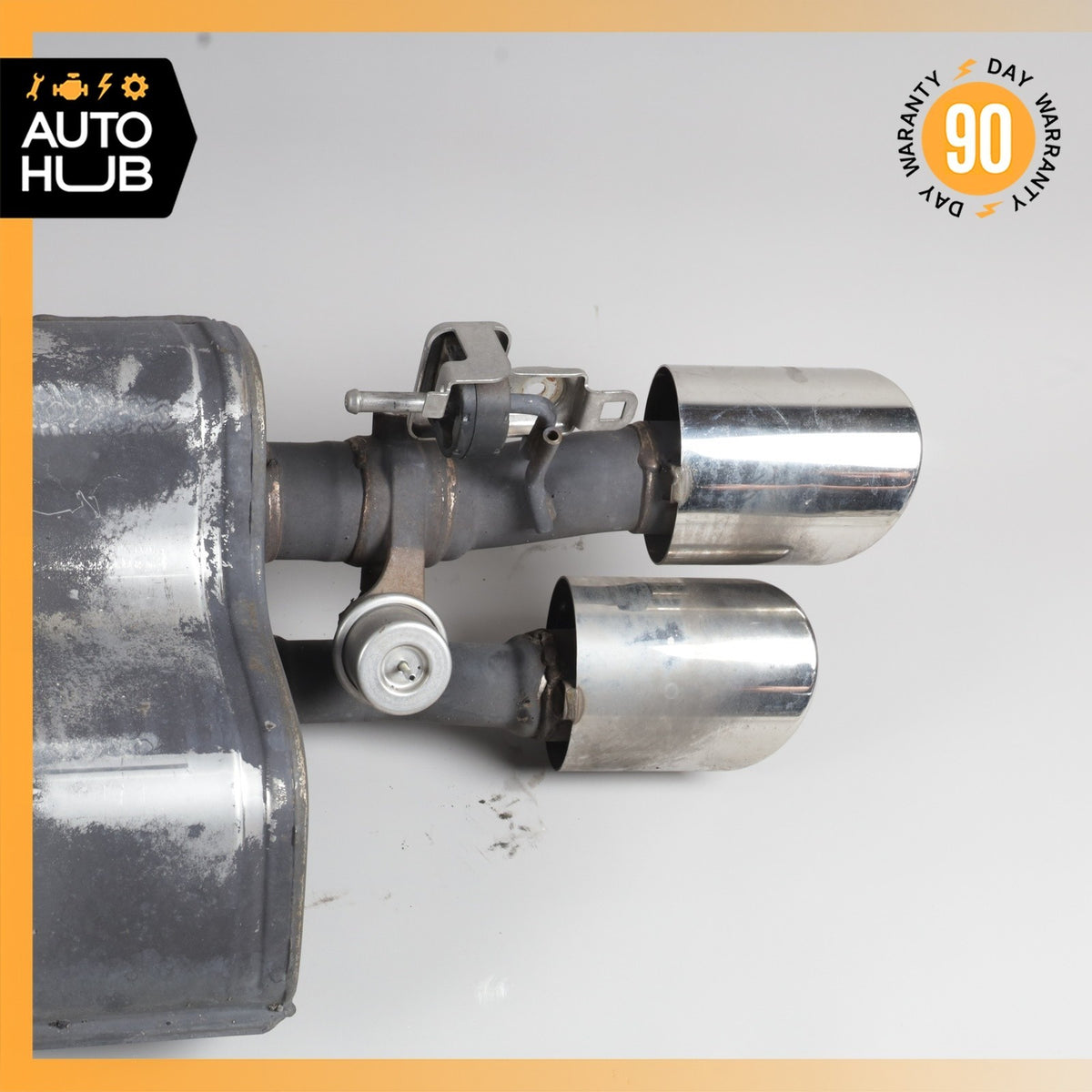 Maserati Quattroporte SQ4 M156 Exhaust Muffler Left Driver Side w/ Valve OEM 32k - photo 9