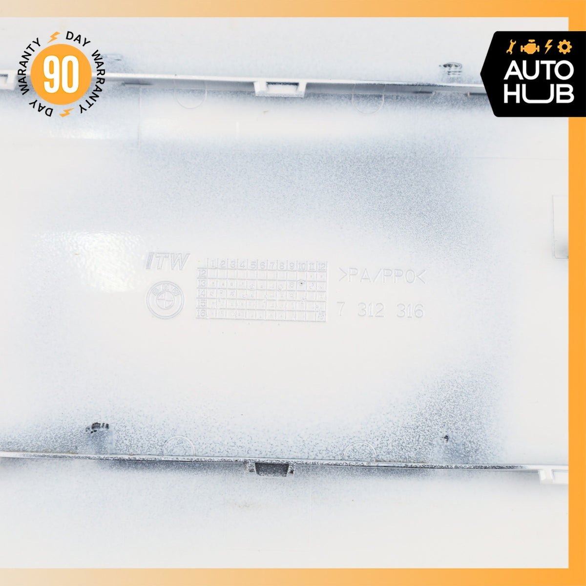 14-19 BMW F15 X5 Fuel Gas Tank Filler Neck Door Cover White 51917312316 OEM - photo 7