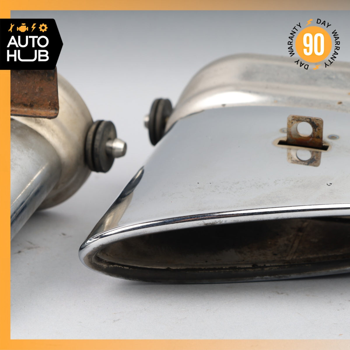 Bentley Continental Flying Spur Exhaust Muffler Tips Left & Right Set OEM 80k - photo 4